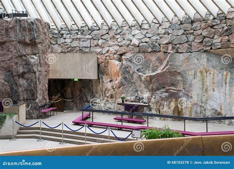 Interior of Temppeliaukio Rock Church in Helsinki, Finland Stock Photo ...