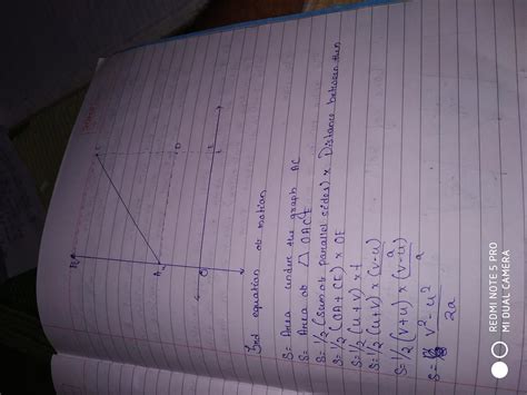 Third equation of motion by graphical method - Science - Motion - 12553039 | Meritnation.com