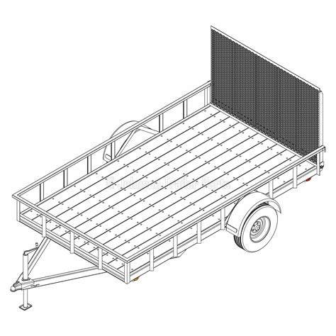 6' 10" x 12' Utility Trailer Plans - 5,200 lb Capacity | Trailer Blueprints