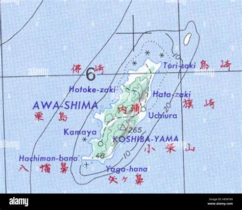 Awashima (Niigata prefecture) map Stock Photo - Alamy