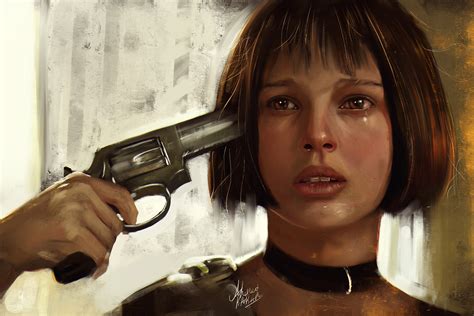 natalie portman as mathilda (2017 artwork with process) | Behance