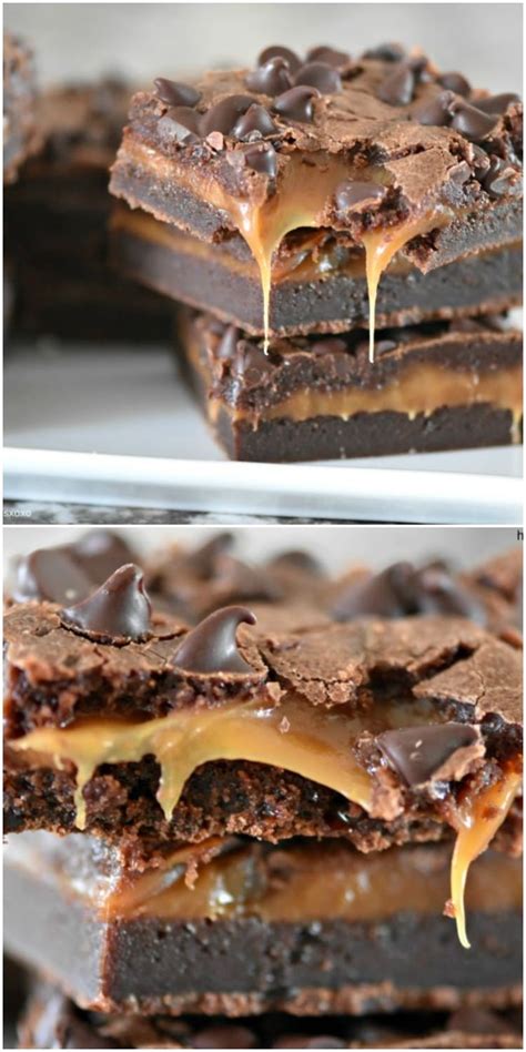 Caramel Brownies | Receita | Receitas, Receitas deliciosas, Receitas saborosas