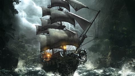 Pirate Ship 4K Wallpapers - Top Free Pirate Ship 4K Backgrounds - WallpaperAccess