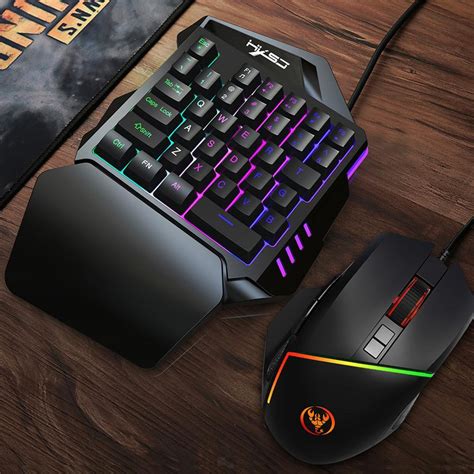 Backlight -Handed Gaming Keyboard Gaming Half Keyboard and Mouse Set | eBay