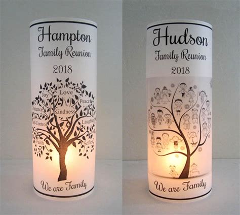 12 Personalized Family Reunion Party Centerpiece Table Decor Vellum ...