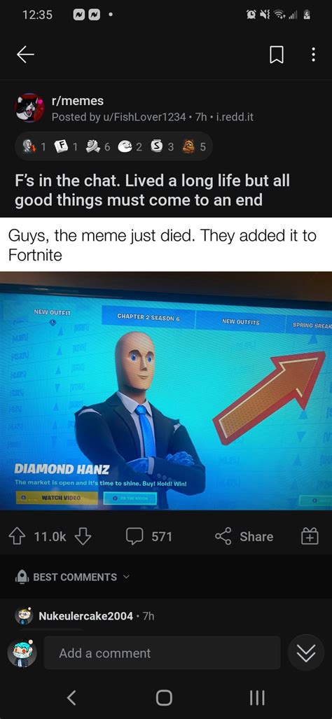 Dead meme because Fortnite : r/twittermoment