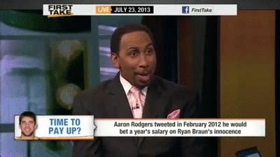 First Take - Stephen A Smith almost fights Skip Bayless on Make a GIF