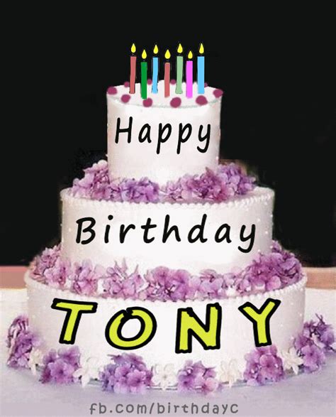 Happy Birthday TONY images gif