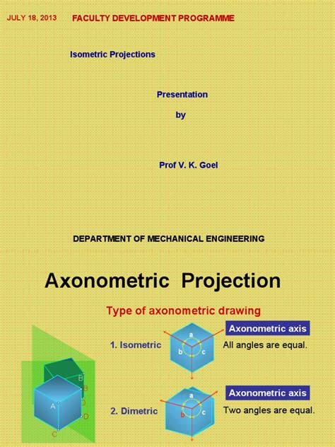 Isometric Projections: Faculty Development Programme | PDF ...