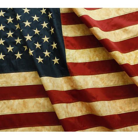 Tea Stained USA Nylon Flag | Tea Stained American Flag | Anley Flags