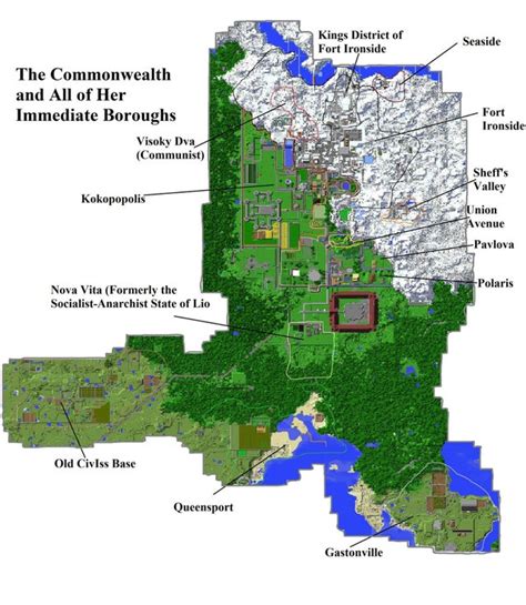 Version 1.1 - Map of the Commonwealth! - Now with More Gatsonville, CivIss and more accurate ...