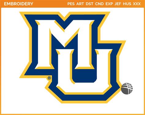 Marquette Golden Eagles - Secondary Logo (2005) - College Sports Embroidery Logo in 4 sizes & 8 ...