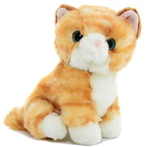 Lazada Realistic Stuffed Yellow Cat Baby Animal Dolls Kids Plush Toys 7 ...