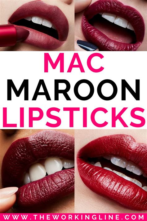 10 Best MAC Maroon Lipstick & Burgundy Shades Red to Dark