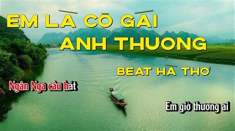 Em Là Cô Gái Anh Thương | KARAOKE Dễ Hát - YouTube