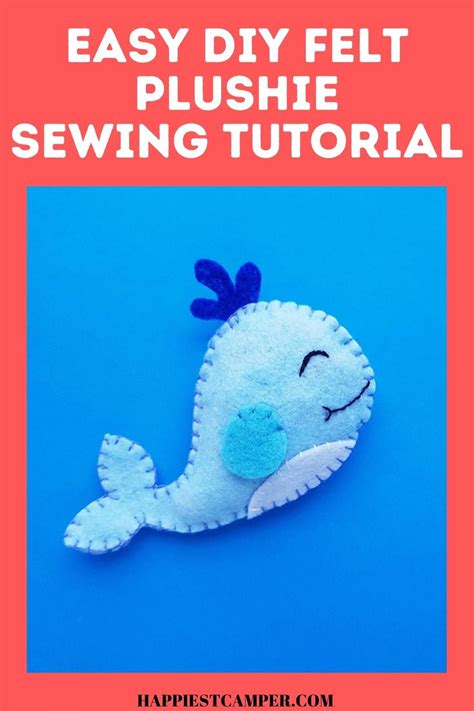 How To Make A Felt Whale with Free Pattern in 2021 | Felt plushie, Felt diy, Sewing projects