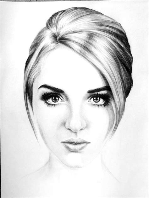 Pencil Drawing Female Face | Female art painting, Pencil drawing pictures, Pencil drawings