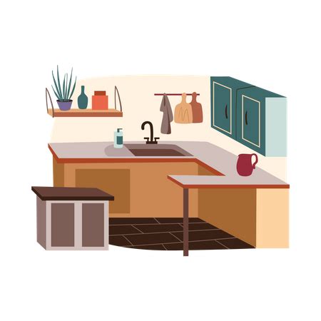 Premium Kitchen Illustration pack from Interiors Illustrations