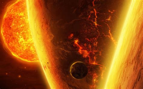 Burning Planets wallpaper | 1920x1200 | #34417