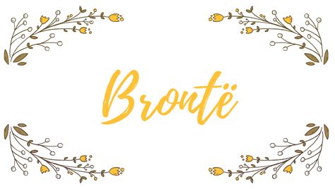 How to pronounce Brontë- a curious literay surname