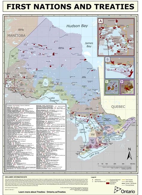 First Nations Reserves and Treaties from1781-1930 in Ontario #map #ontario #first nations