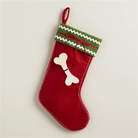 Dog Bone Christmas Stocking | World Market