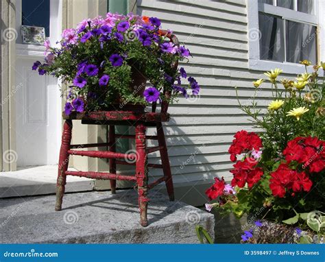 Flowers Outside House Royalty Free Stock Photography - Image: 3598497