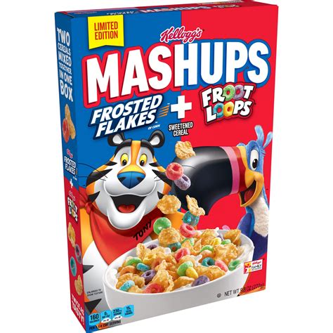 Kellogg's Mashups Breakfast Cereal, Limited Edition, Frosted Flakes and Froot Loops 9.8 oz | Shipt