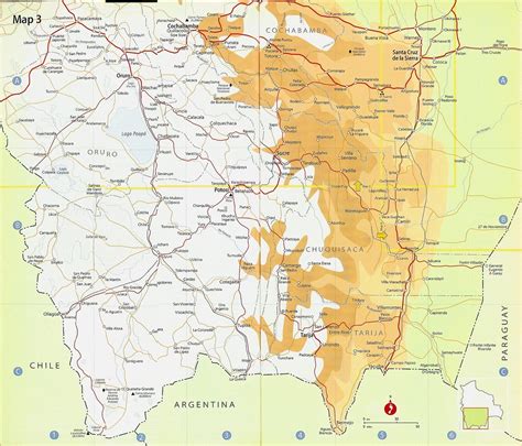 Bolivia road map - mapa de rutas/carreteras/rodovias/vial … | Flickr