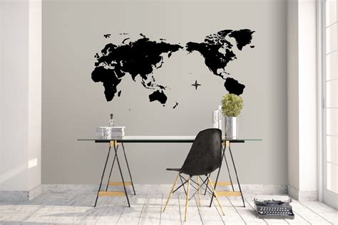 World Map wall decal - Grafix Wall Art - New Zealand