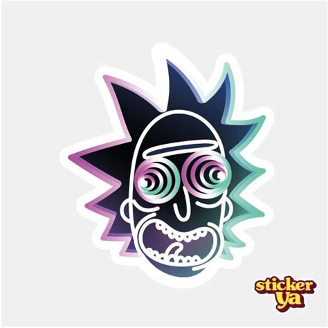 Sticker de Rick and Morty Rick Neon - Tienda On Line de Stickers ...