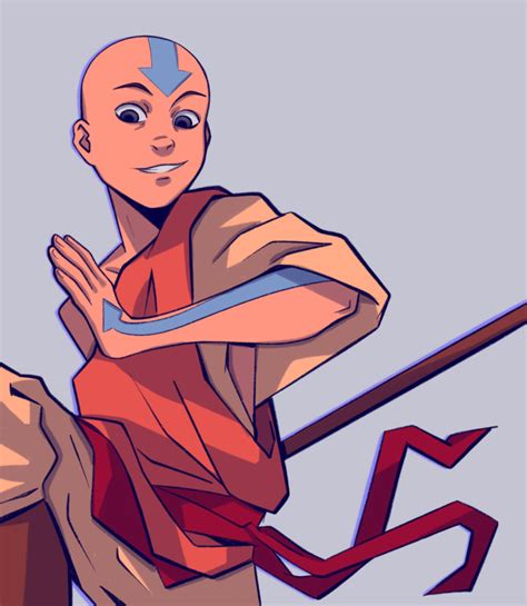 ArtStation - Aang fanart (from Avatar: The Last Airbender)