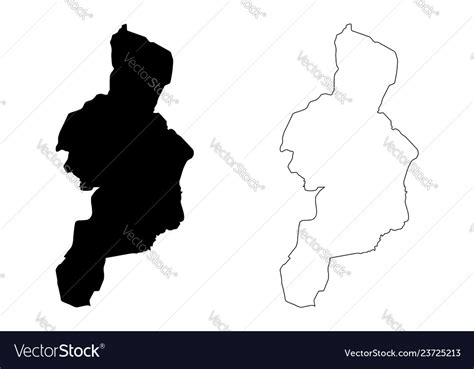 Cordillera administrative region map Royalty Free Vector