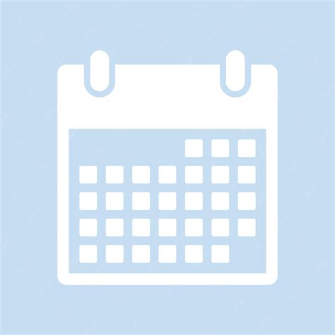 Premium Vector | Calendar icon on blue background