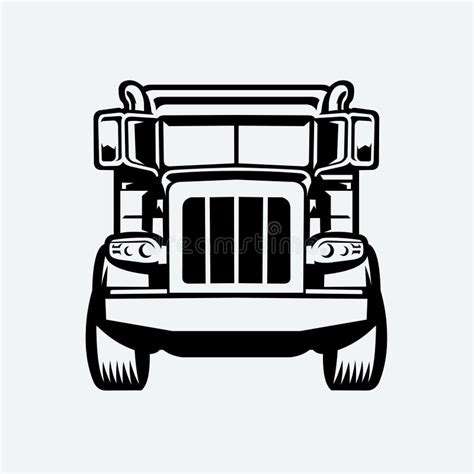 Heavy Truck Silhouette Front View Stock Illustrations – 348 Heavy Truck ...