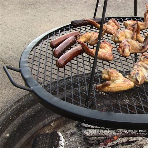 Buy Sunnydaze X-Marks Fire Pit Grill Cooking Grate - Outdoor Round Campfire BBQ Rack - Campfire ...