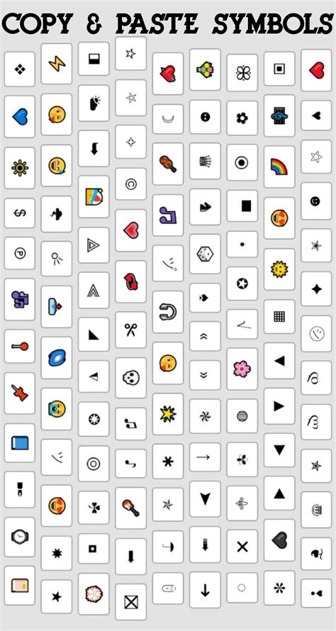 Cool Symbols Copy And Paste | Symbols to Copy & Paste in 2024 | Cool symbols, Text symbols, Symbols