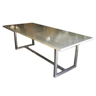 Stainless Steel Top Dining Table - Foter