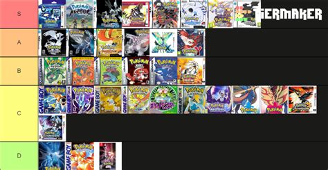 Pokemon games Tier List (Community Rankings) - TierMaker