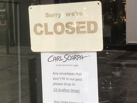 Like the rest of the high street, Carl Scarpa’s stores are locked down ...