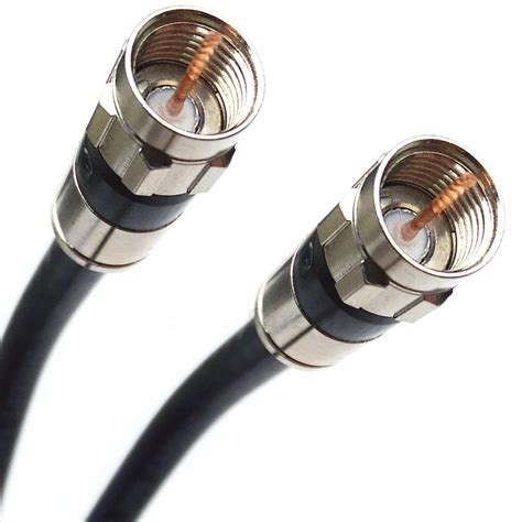 Buy 75ft Black RG6 Digital Coaxial Cable PVC Jacket Rated UL ETL CATV ...