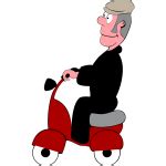 Red scooter | Free SVG