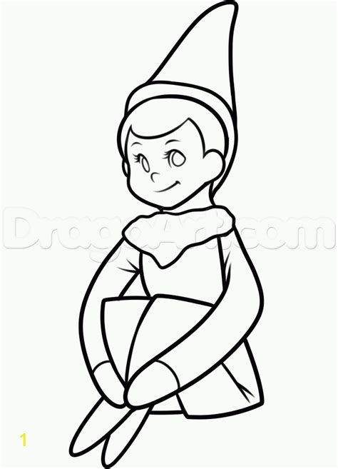 Elf On the Shelf Coloring Pages Girl | divyajanan