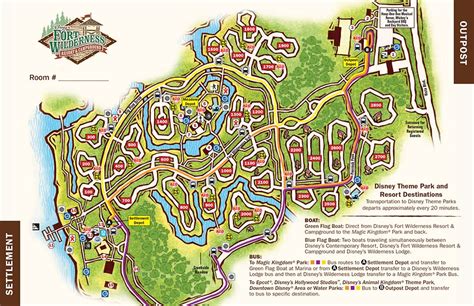 Disney's Fort Wilderness Campground map - wdwinfo.com | Fort wilderness disney, Fort wilderness ...