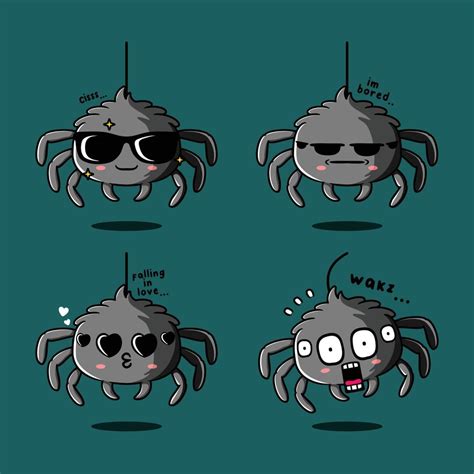 vector illustration of cute spider emoji 11137377 Vector Art at Vecteezy