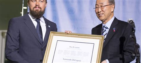 Ban welcomes Leonardo DiCaprio as new UN Messenger of Peace ahead of ...