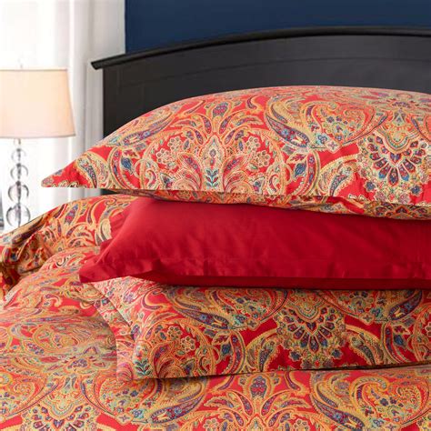 Classical Paisley Royal European Style Bedding 400TC Cotton 3pc Duvet ...