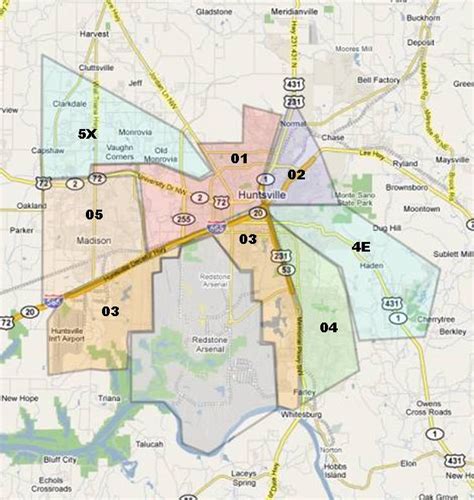 Real Estate Map of Huntsville Alabama