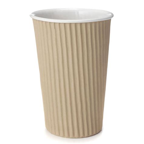 Corrugated Cardboard Ceramic Cup