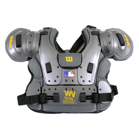 Wilson Pro Platinum Baseball Umpire's Chest Protector - Charcoal - Walmart.com - Walmart.com